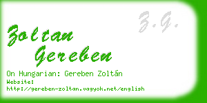zoltan gereben business card